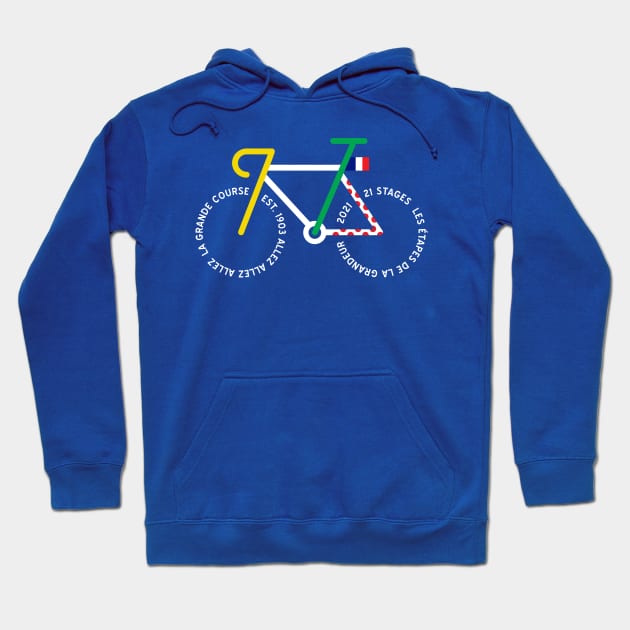 Tour De France 2021 Hoodie by reigedesign